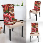 Japanese Snake Tattoo Print Dining Chair Slipcover