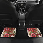 Japanese Snake Tattoo Print Front and Back Car Floor Mats