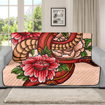 Japanese Snake Tattoo Print Futon Protector