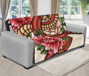 Japanese Snake Tattoo Print Futon Protector