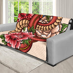 Japanese Snake Tattoo Print Futon Protector