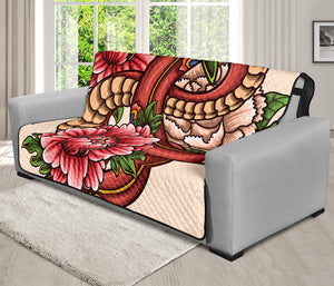 Japanese Snake Tattoo Print Futon Protector