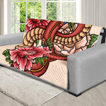 Japanese Snake Tattoo Print Futon Protector