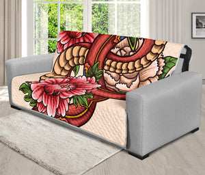 Japanese Snake Tattoo Print Futon Protector