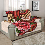 Japanese Snake Tattoo Print Half Sofa Protector