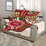 Japanese Snake Tattoo Print Half Sofa Protector