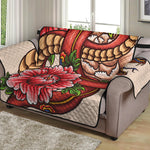 Japanese Snake Tattoo Print Loveseat Protector