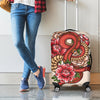 Japanese Snake Tattoo Print Luggage Cover