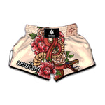 Japanese Snake Tattoo Print Muay Thai Boxing Shorts