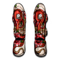 Japanese Snake Tattoo Print Muay Thai Shin Guards