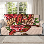 Japanese Snake Tattoo Print Oversized Sofa Protector