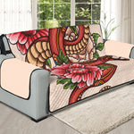 Japanese Snake Tattoo Print Oversized Sofa Protector