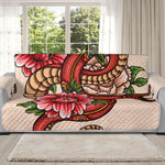 Japanese Snake Tattoo Print Oversized Sofa Protector