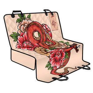 Japanese Snake Tattoo Print Pet Car Back Seat Cover