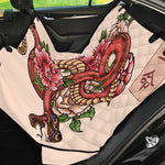 Japanese Snake Tattoo Print Pet Car Back Seat Cover