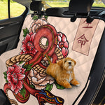 Japanese Snake Tattoo Print Pet Car Back Seat Cover