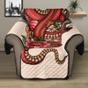 Japanese Snake Tattoo Print Recliner Protector