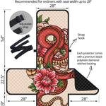 Japanese Snake Tattoo Print Recliner Protector