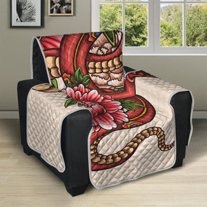 Japanese Snake Tattoo Print Recliner Protector