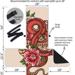 Japanese Snake Tattoo Print Recliner Protector