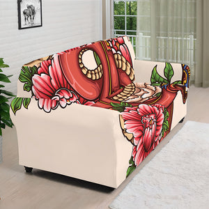 Japanese Snake Tattoo Print Sofa Cover