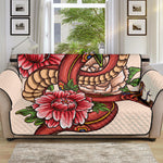 Japanese Snake Tattoo Print Sofa Protector