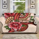 Japanese Snake Tattoo Print Sofa Protector