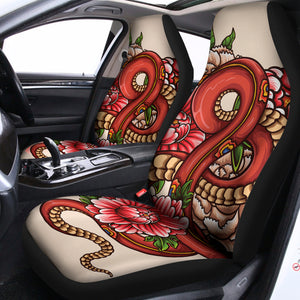 Japanese Snake Tattoo Print Universal Fit Car Seat Covers