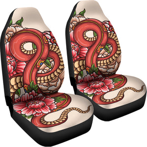 Japanese Snake Tattoo Print Universal Fit Car Seat Covers