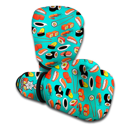 Japanese Sushi And Rolls Pattern Print Boxing Gloves