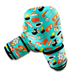 Japanese Sushi And Rolls Pattern Print Boxing Gloves