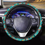 Japanese Sushi And Rolls Pattern Print Car Steering Wheel Cover