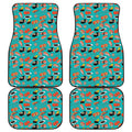 Japanese Sushi And Rolls Pattern Print Front and Back Car Floor Mats