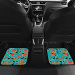 Japanese Sushi And Rolls Pattern Print Front and Back Car Floor Mats