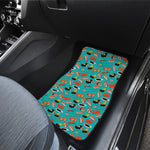Japanese Sushi And Rolls Pattern Print Front and Back Car Floor Mats