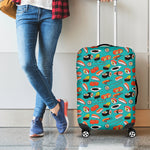 Japanese Sushi And Rolls Pattern Print Luggage Cover