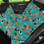 Japanese Sushi And Rolls Pattern Print Pet Car Back Seat Cover