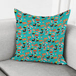 Japanese Sushi And Rolls Pattern Print Pillow Cover