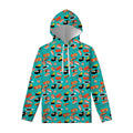 Japanese Sushi And Rolls Pattern Print Pullover Hoodie