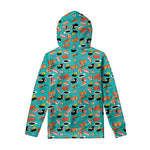 Japanese Sushi And Rolls Pattern Print Pullover Hoodie