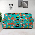 Japanese Sushi And Rolls Pattern Print Sofa Cover