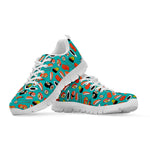 Japanese Sushi And Rolls Pattern Print White Sneakers