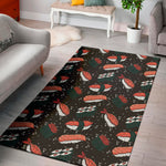 Japanese Sushi Pattern Print Area Rug