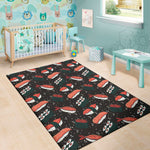 Japanese Sushi Pattern Print Area Rug