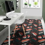 Japanese Sushi Pattern Print Area Rug