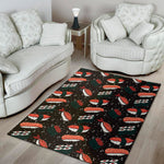 Japanese Sushi Pattern Print Area Rug