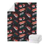 Japanese Sushi Pattern Print Blanket