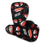 Japanese Sushi Pattern Print Boxing Gloves