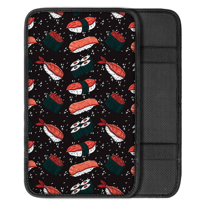 Japanese Sushi Pattern Print Car Center Console Cover