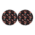 Japanese Sushi Pattern Print Car Coasters